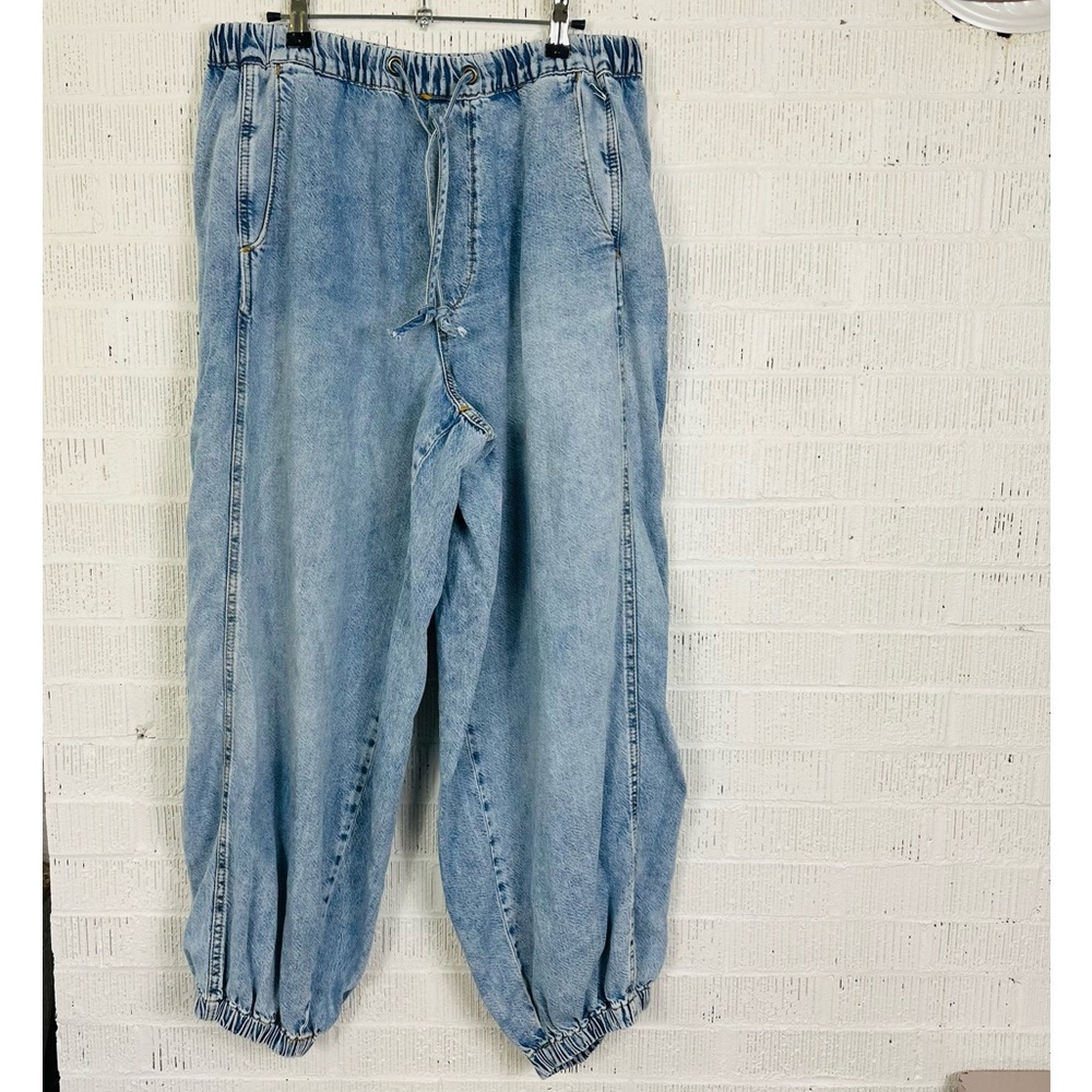 Pilcro Beachy High-Rise Parachute Jeans | Baggy Denim | Coastal Cowgirl Small